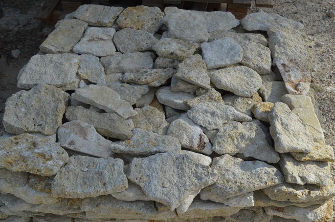 Parement en pierre brute tout venant 3 cm d'épaisseur