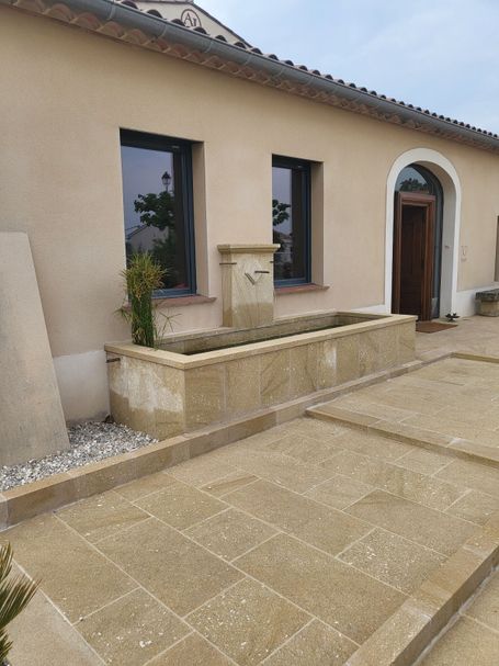 Dallage en pierre Longueurs libres x 40 de large