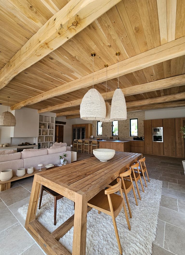 Charpente chêne neuf